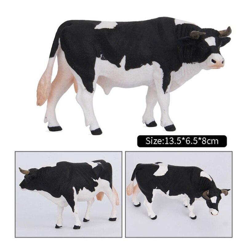 Animal toy model solid simulation set children's farm animal toys student cow buffalo Buffalo Bison ornaments: I