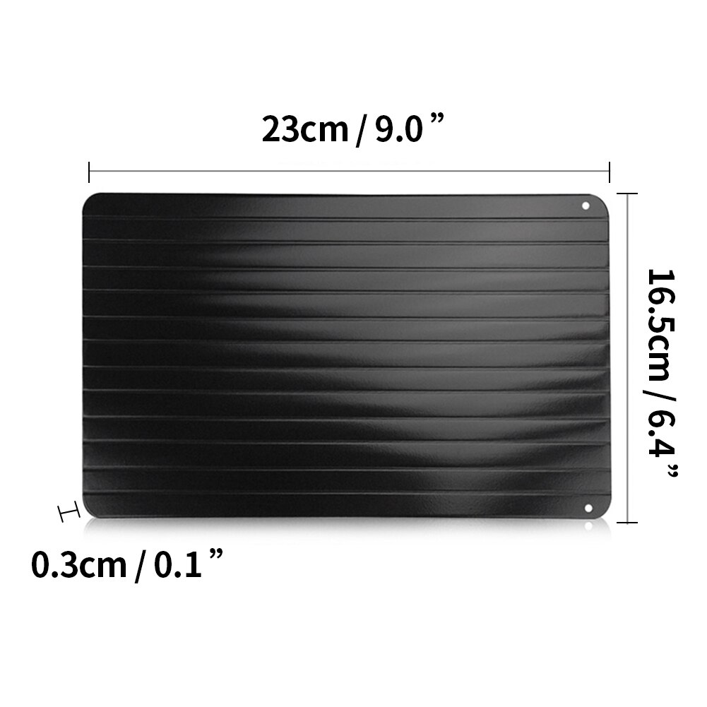 Defrosting Tray Silicone Corners Frozen Food Thaw Board Corners Fast Defrosting Plate Quick Thawing Defrost Mat Kitchen Tools: 23x16.5x0.3cm
