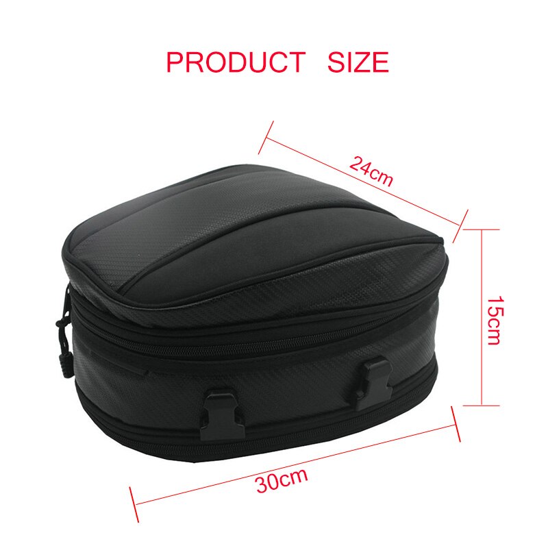 TiOODRE Black Motorcycle Rear Seat Bag Portable Seat Tail Box Motorcycle Saddlebag Bag Cool Motorcycle Tail Bag Outdoor Supplies