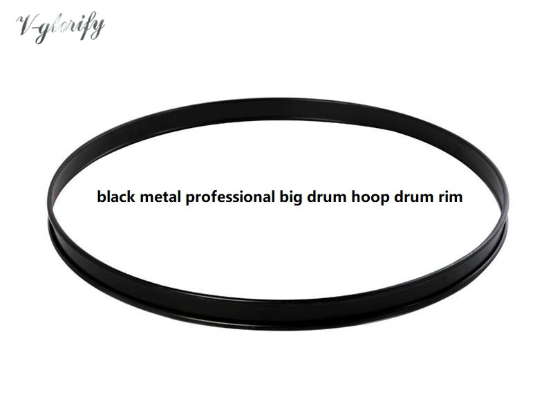 14 16 18 20 22Inch Black Metal Hoepel Bass Drum Hoepel Drum Velg Professionele Grote Hoepel