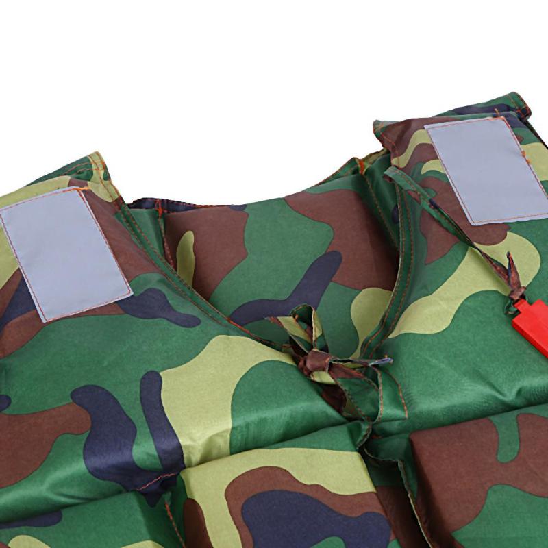 Camouflage Life Vest Water Sports Life Jacket for Fishing Boating Drifting