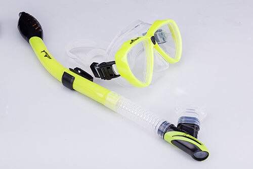 Zwemmen Duiken Scuba Anti-Fog Goggles Siliconen Ma Sk Snorkelen Bril + Snorkel Set