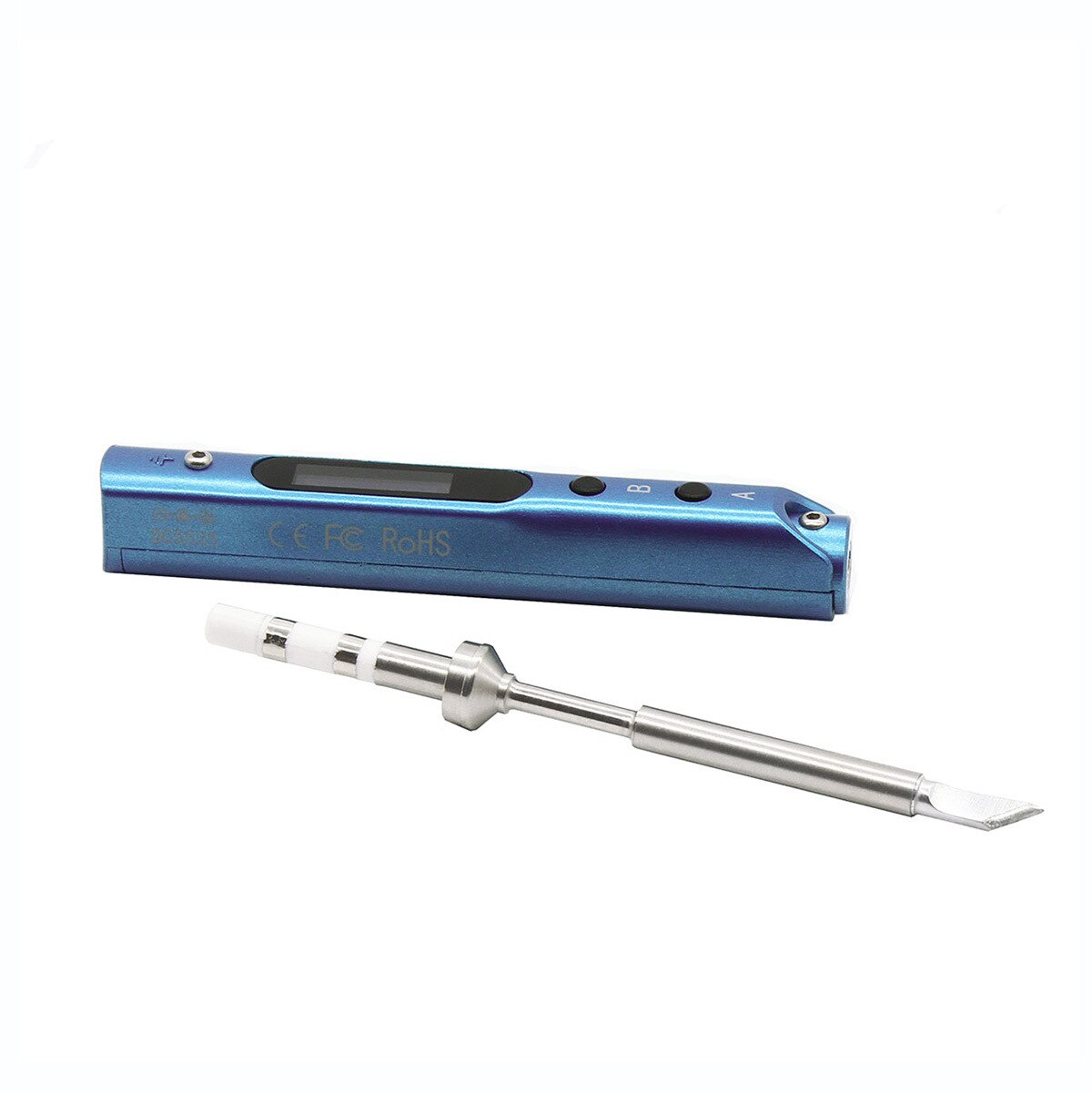 SQ001MINI Portable Digital Display Electric Soldering Iron Replace TS100 Soldering Iron Tip Without Power Supply Welding Tools: WITH TS - D24 TIP / BLUE