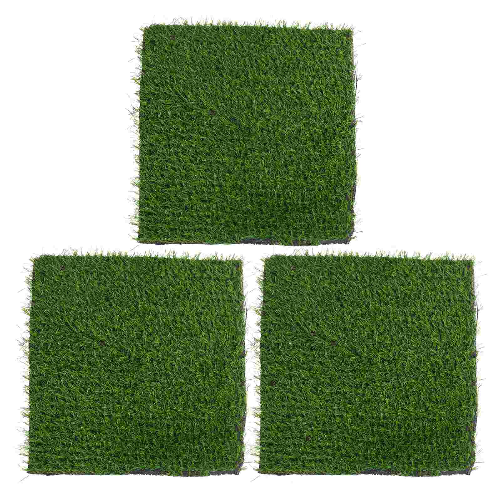 3pcs Mats Chicken Cage Cushions Chicken Cage Mats Chicken Nesting Box Mats Artificial Grass Mats for Chicken: Default Title