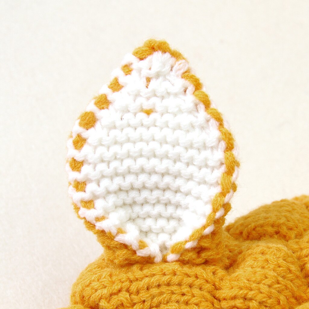 Kniting Receiving Blankets for Newborn Baby Cartoon Rabbit Ear Infant Baby Button Knitted Winter Sleeping Blanket