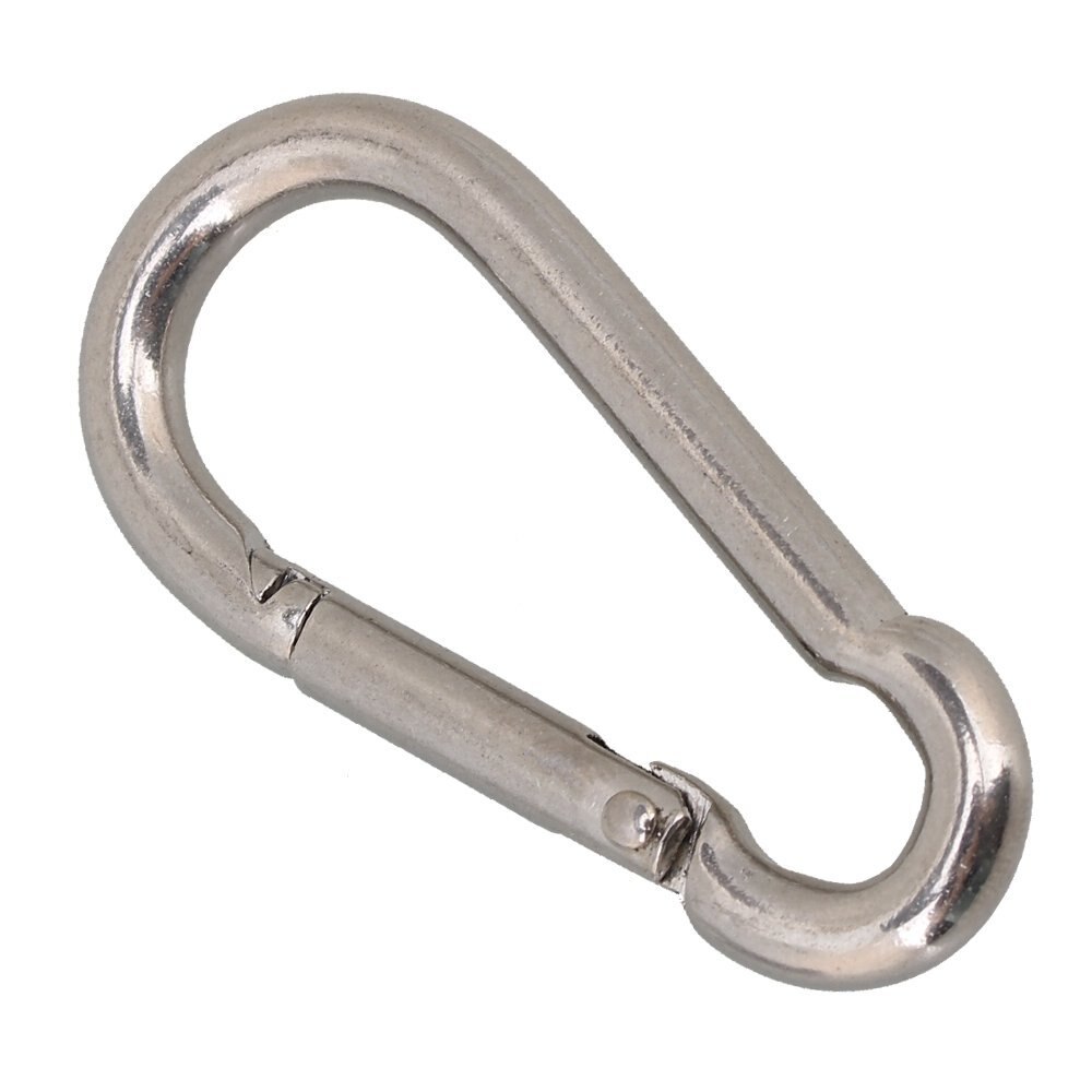 M4/m5/m6/m7/m8 multifunktionel 316 rustfrit stål fjeder snap karabinhage hurtigkobling låsering krogpakke  of 25/10/5 stk