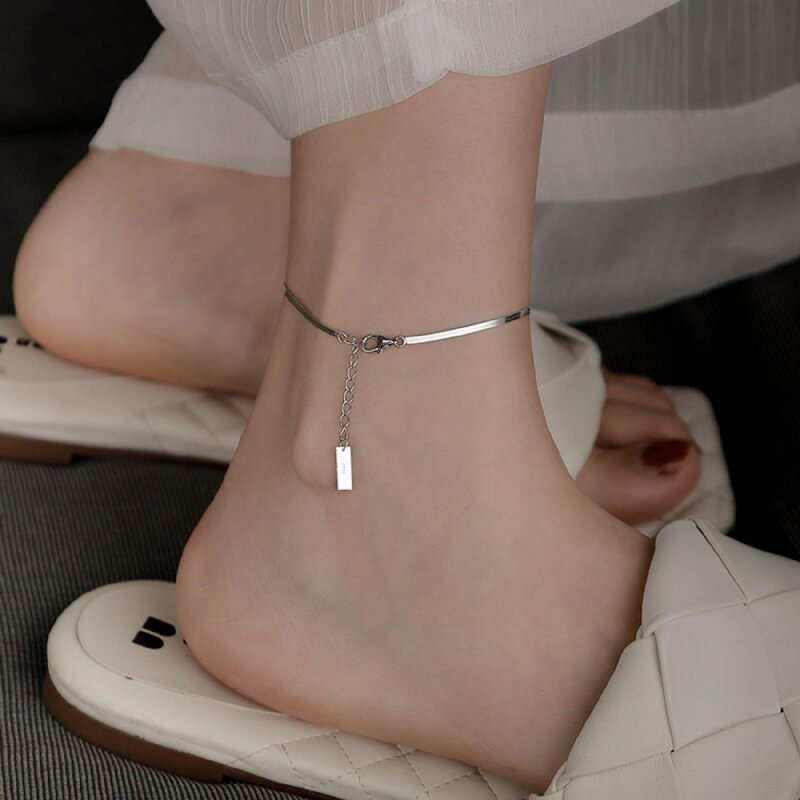 Tobillera bohemia pulsera en la pierna corazón tobilleras femeninas descalzo para mujer cadena de pierna joyería de pie de playa: Chapado en zinc azul