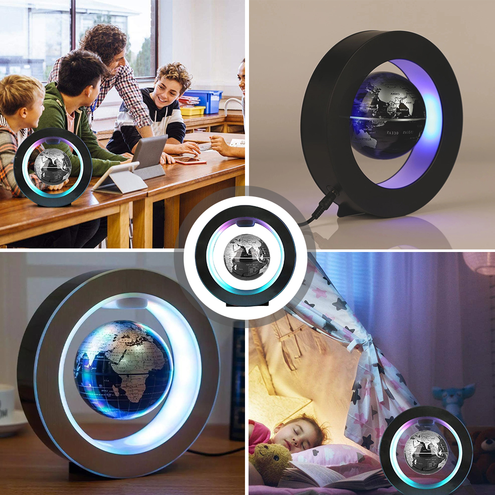 Schwebende Lampe Magnetische Levitation Globus LED Weltkarte Elektronische Anti-schwerkraft Lampe Pädagogisches Spielzeug nacht lichter Wohnkultur