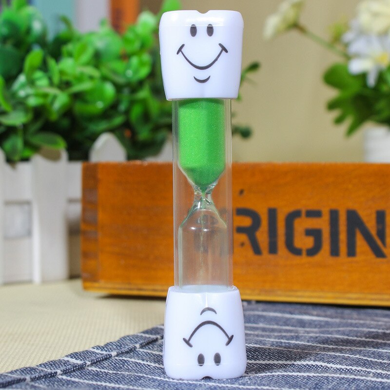 3 Minuten Tijd Manager Kinderen Kids Zandloper Timer Speelgoed Zandloper Tand Borstelen Chronograaf Herinnering Tool: 1pcs green