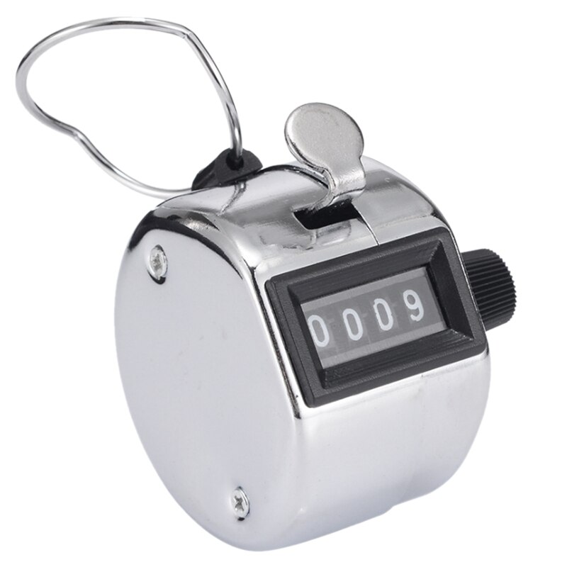 Plastic Counter Manual Mechanical Ring with Ring Counter Box Manual Four-Digit Counter: Default Title