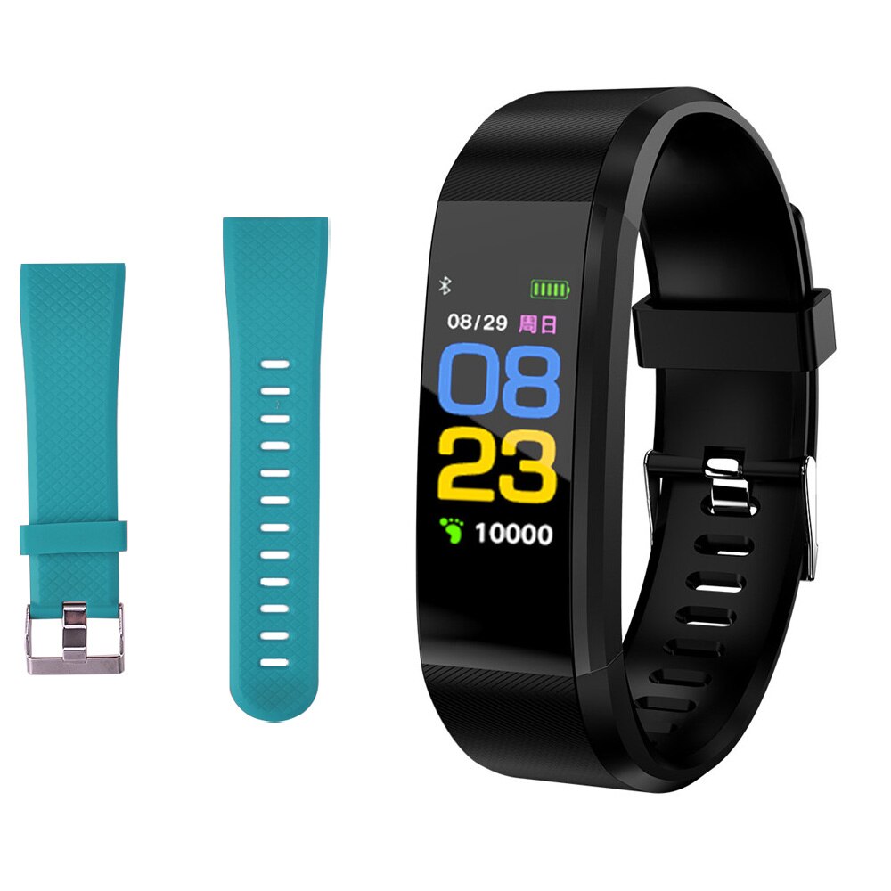 Slimme armband, 115 plus kleurenscherm, sportstappenteller, digitale fitnesstracker, bluetooth, waterdicht, slimme klok, usb-oplaadfunctie: Toon 5