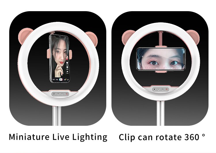 10 Inch Ring Light Photographic Light Ring Adjustable Foldable Round Frame Stand For Canon Camera Phone Video Photo Studio Lamp