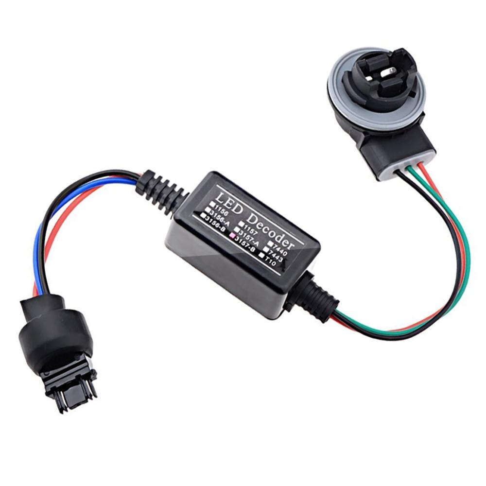 Résistance de charge ampoule, 2 pièces, décodeur pour clignotant LED 3157/ 4157