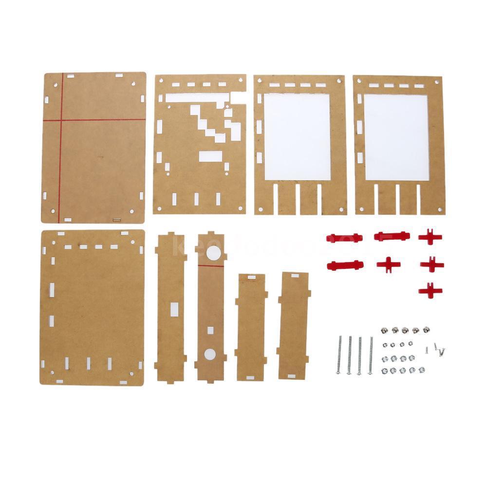 DSO138 osciloscopio de la caja de la cáscara de la cubierta de la estructura transparente para osciloscopios digitales portátiles Kit Protector DIY Accesorios: Default Title
