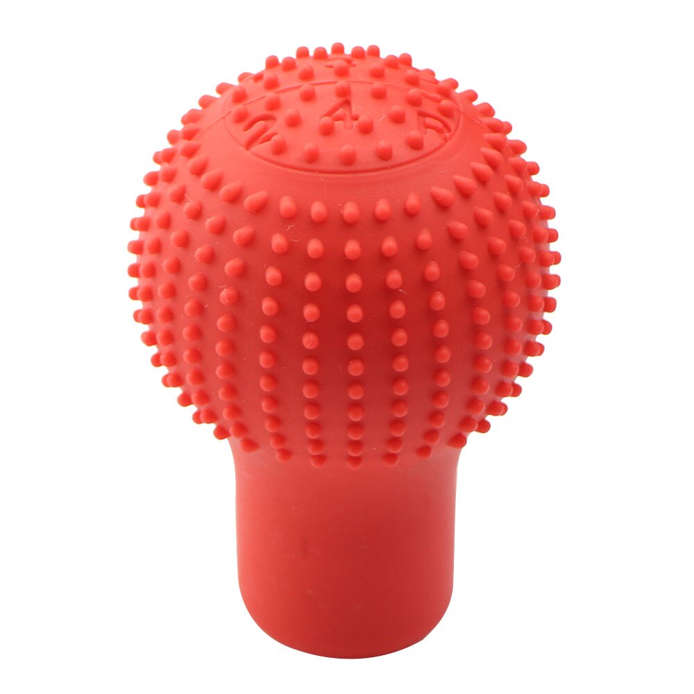 Pomo de palanca de cambios Manual de silicona, cubierta de pomo de palanca de cambios MT, fundas de funda, Protector de piel, accesorios de estilo de coche: Red