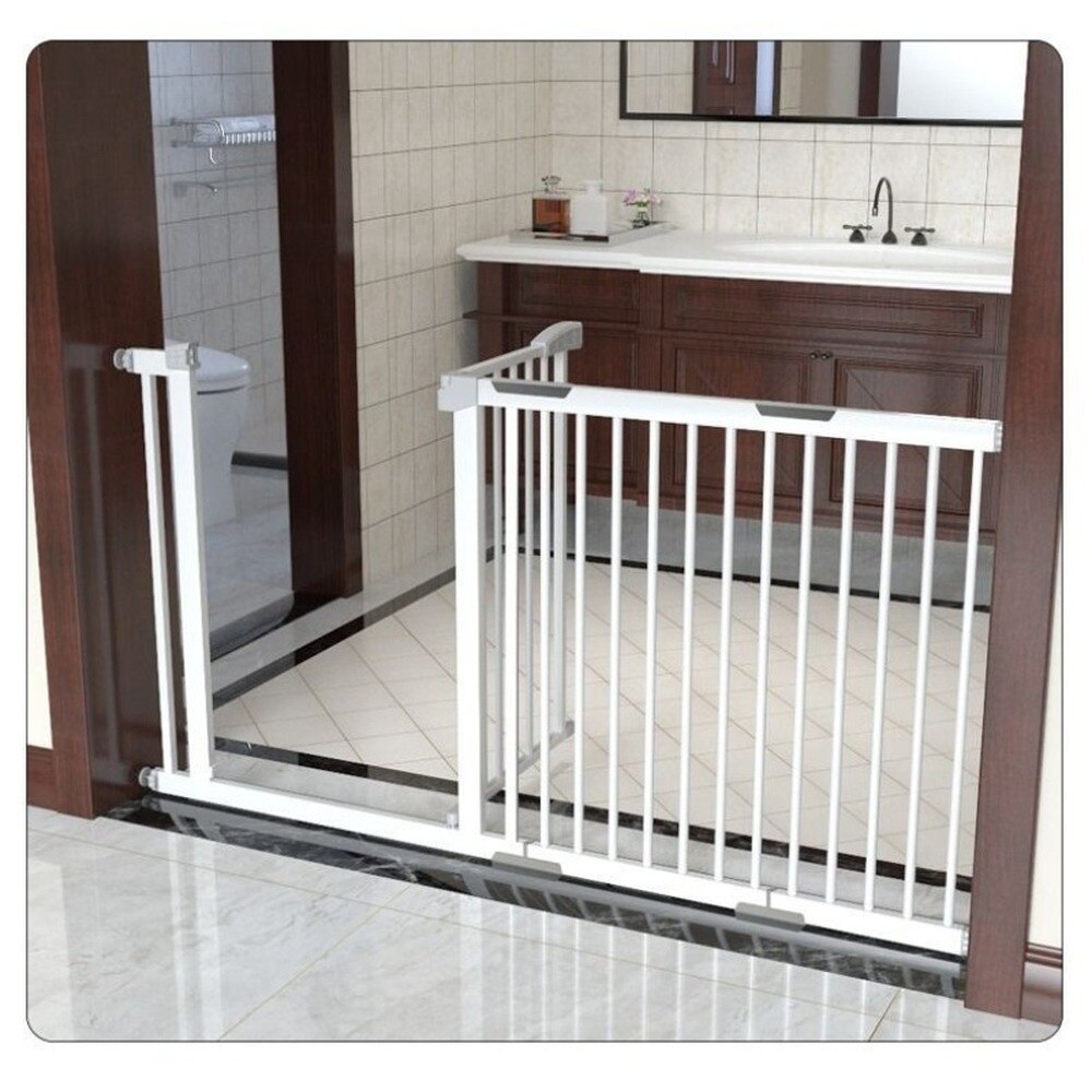 Cerca automática para perros, puerta protectora para mascotas, puerta protectora para niños, puerta de seguridad para bebés, fácil instalación sin perforación
