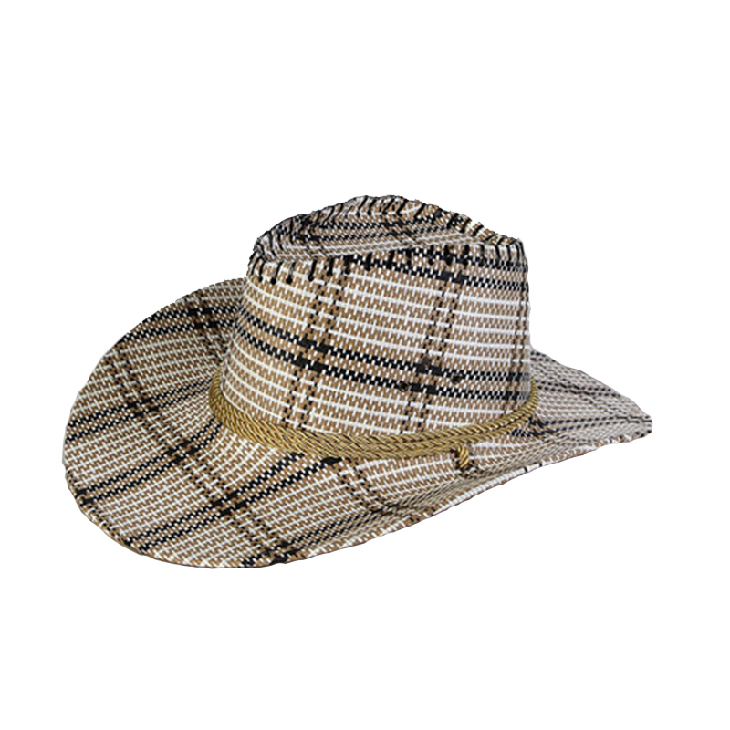 Unisex Summer Straw Camouflage Western Cowboy Hat Leisure Straw Hat UV Protection Outdoor Jazz Brimmed Hiking Sport: 7