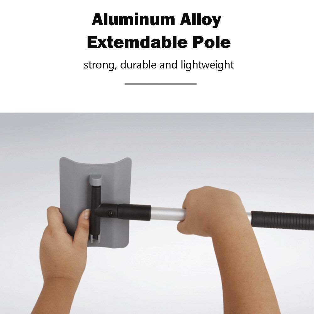 Uitschuifbare Sneeuwschuiver Ijskrabber Sneeuw Borstel 180 Graden Roterende Voor Auto Auto Suv Vorst Voorruit Cleaner Winter Tool