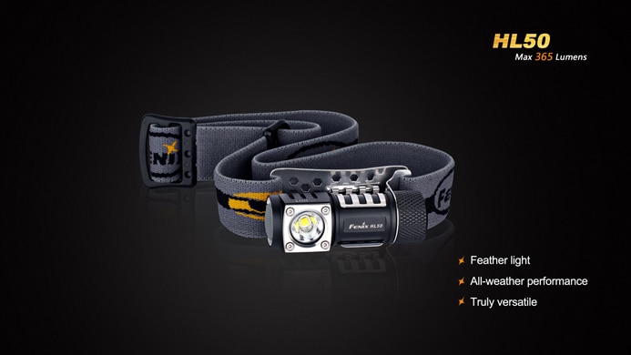 FENIX HL50 utiliza linterna frontal multifunción Cree XM-L2 T6 blanco neutro LED 365 lúmenes