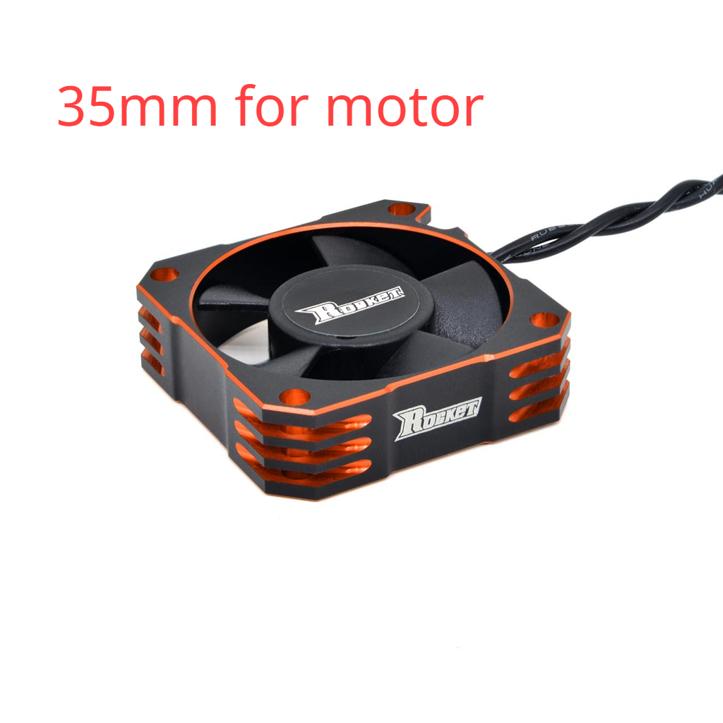 SURPASS Rocket Metal Cooling Fan Motor 25mm 30mm 35mm 40mm 50mm Aluminum Cool Fan Heat Sink Fan Cover for 3650 540 RC Motor ESC: Lavender
