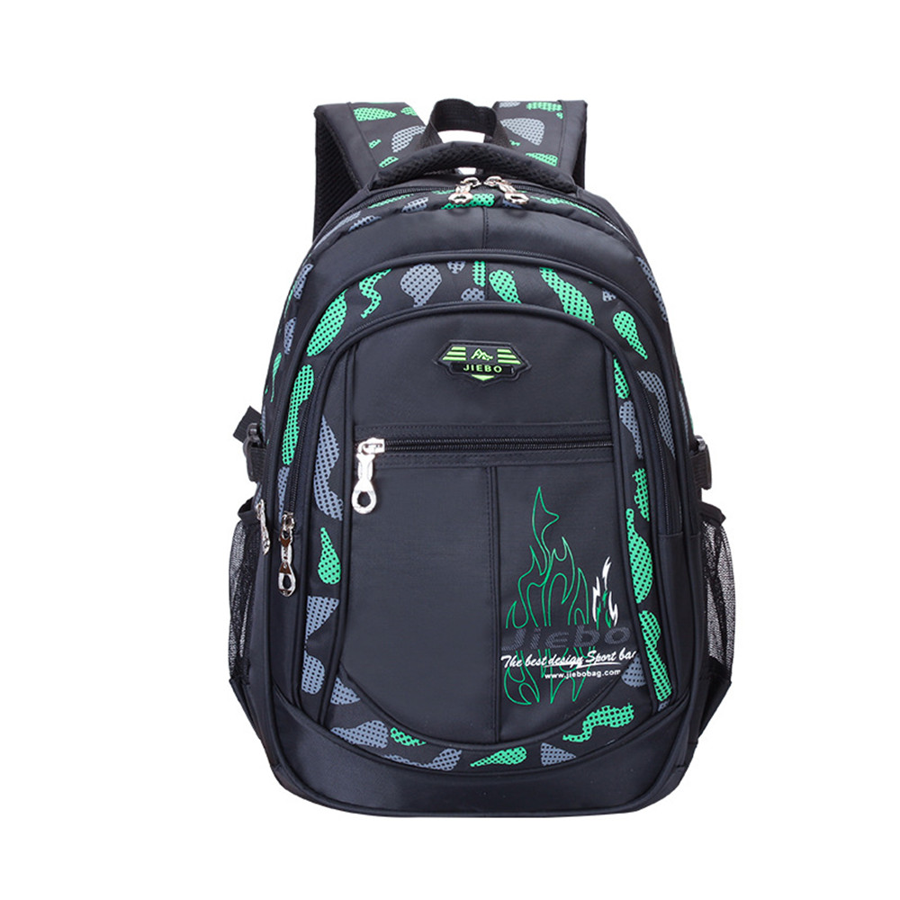 Sacs d&#39;école étanches pour enfants, sacs d&#39;école de grande capacité pour garçons et filles, Mochila,: Camo-green