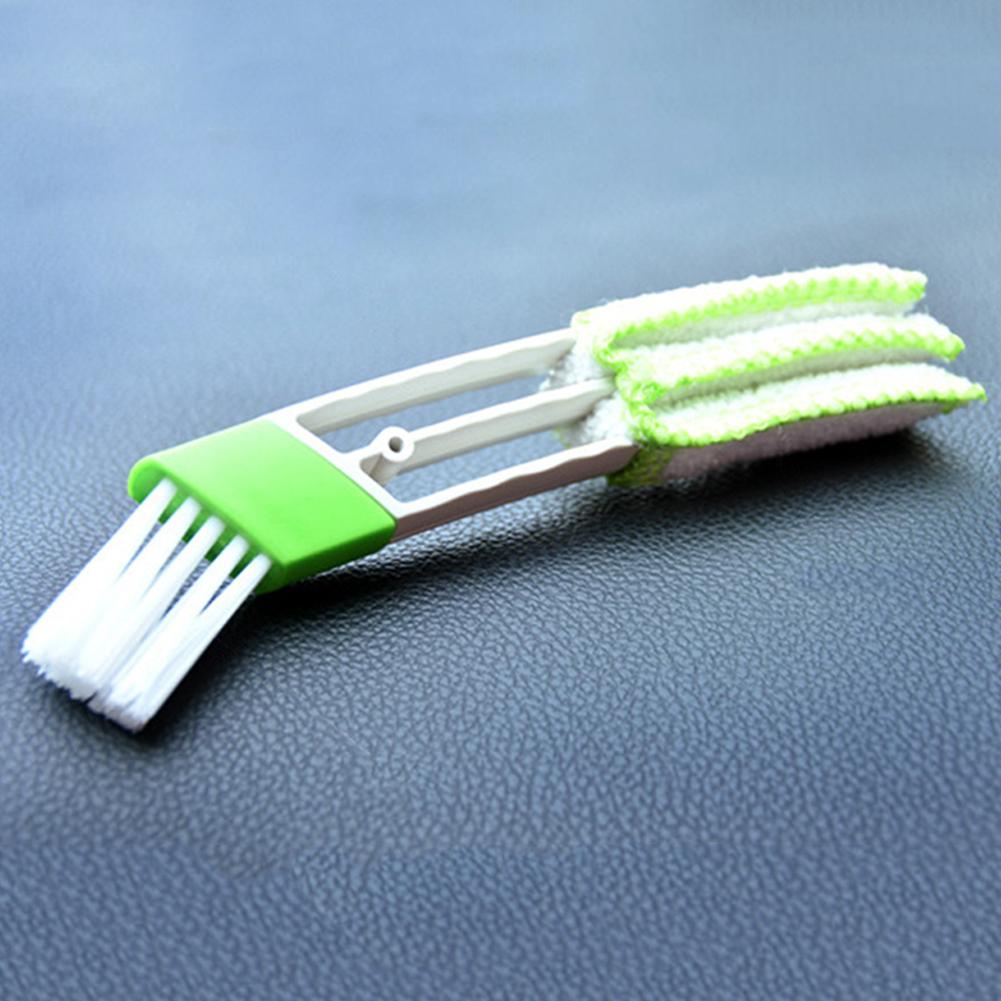 2 In 1 Auto Airconditioner Vent Slit Verf Cleaner Spot Roest Spot Remover Brush Afstoffen Jaloezieën Toetsenbord Schoonmaken Auto wassen Borstel