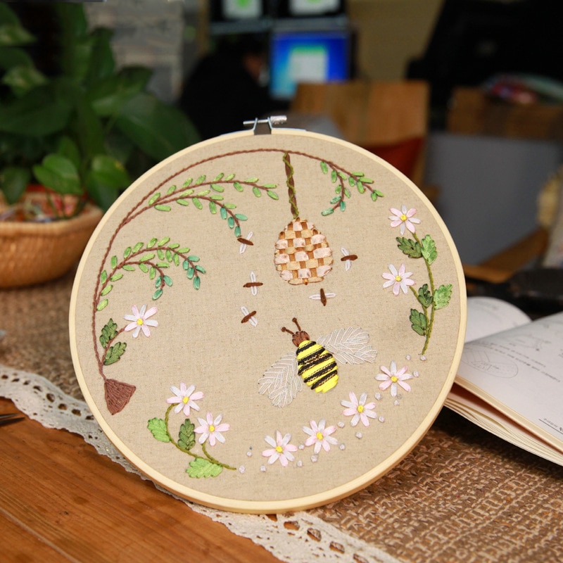 13-27cm Bamboo Frame Embroidery Hoop Ring DIY Needlecraft Cross Stitch Machine Round Loop Needle Craft DIY Sewing Tools