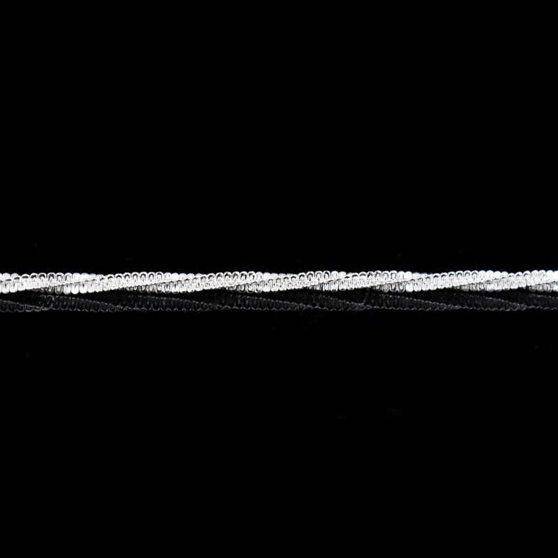 925 Sterling Silver Simple Twisted Chain Wave Pattern Bracelet Delicate Spin Bracelets Women&amp;Girl Jewelry