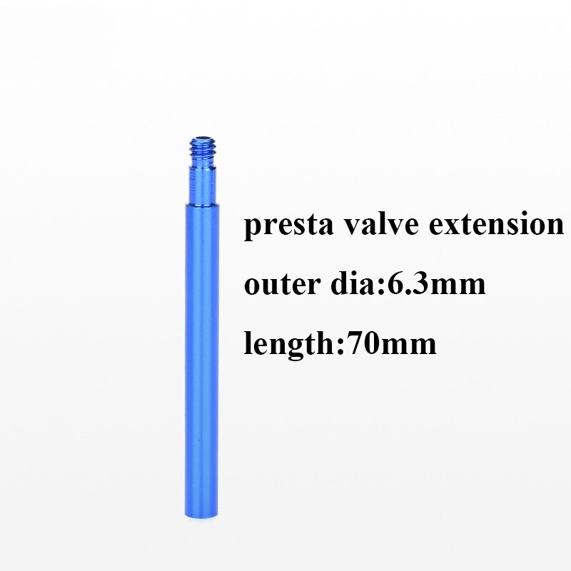 Bicicletta Air Valvola Del Pneumatico Caps Schrader/Presta Valve Stem Estensione Adattatore per Auto Moto Auto Elettrica Accessori Per Biciclette: presta 70mm blue