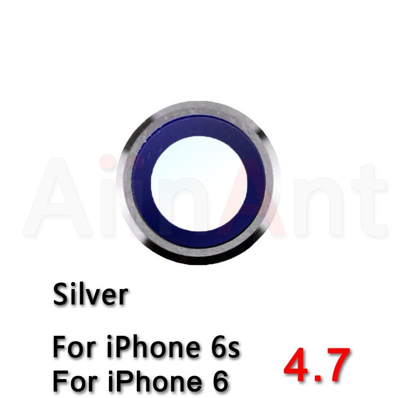 Ursprüngliche Saphir Kristall Zurück Hinten Kamera Glas Ring Für iPhone 6 6s Plus Kamera Objektiv Ring Abdeckung Ersatz Reparatur teile: 6s Silber-