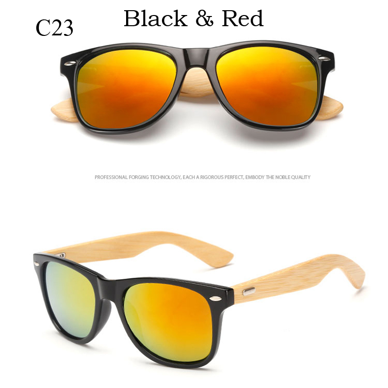 16 color Bamboo Sunglasses Men Wooden Sunglasses Women Brand Mirror Original Wood Sun Glasses retro de sol masculino: Light purple