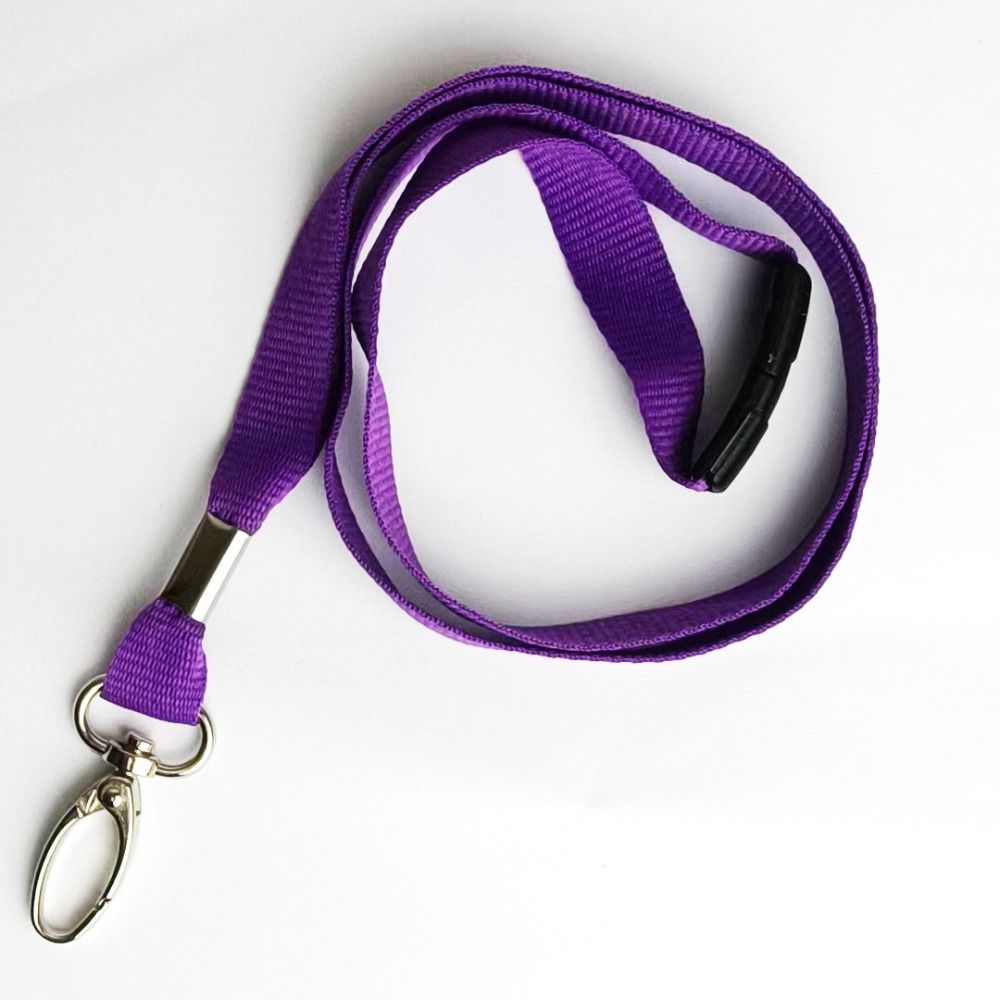 Metal Clip Lanyard Neck Strap ID Pass Card Badge Length 90 Cm Plain Lanyard Safety Break Solid Color Lobster ID Card Pass Holder: Red / Pink