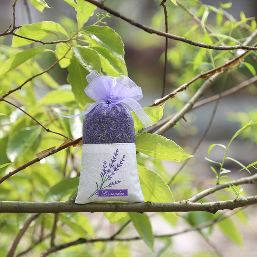 30pcs Empty Sachets Bag Flower Printing Fragrance Lavender Sachet Bag Purse Style) - Light Purple