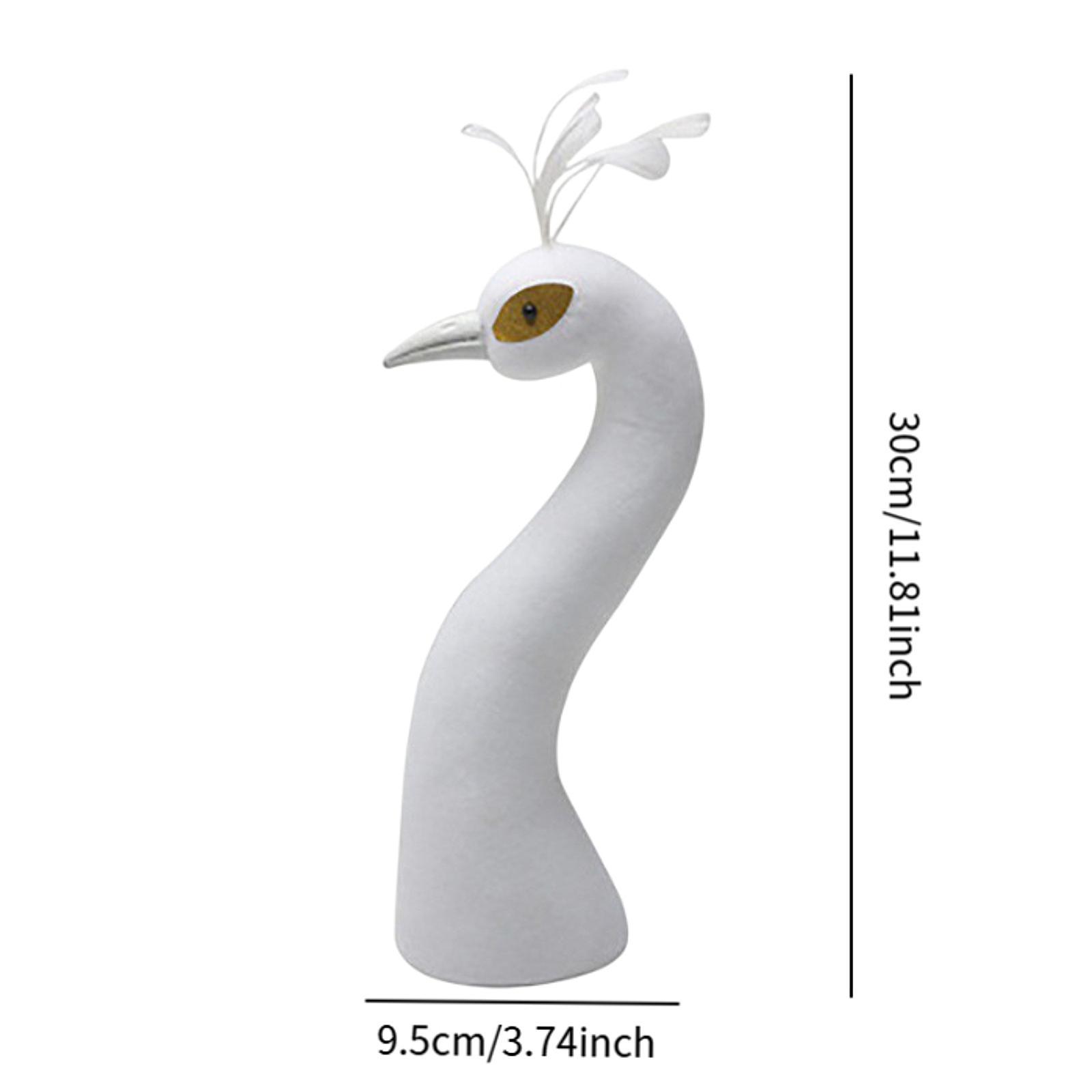 Peacock mannequin head flower arrangement decor decorative figure foam
