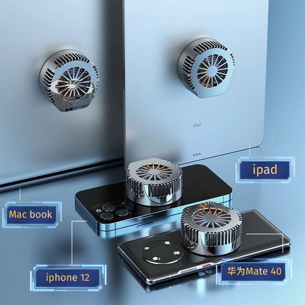 Convex Magnet Mobile Phone Radiator Semiconductor Refrigeration Universal Cooling Fan Tablet Laptop Game Cooler System Heat Sink
