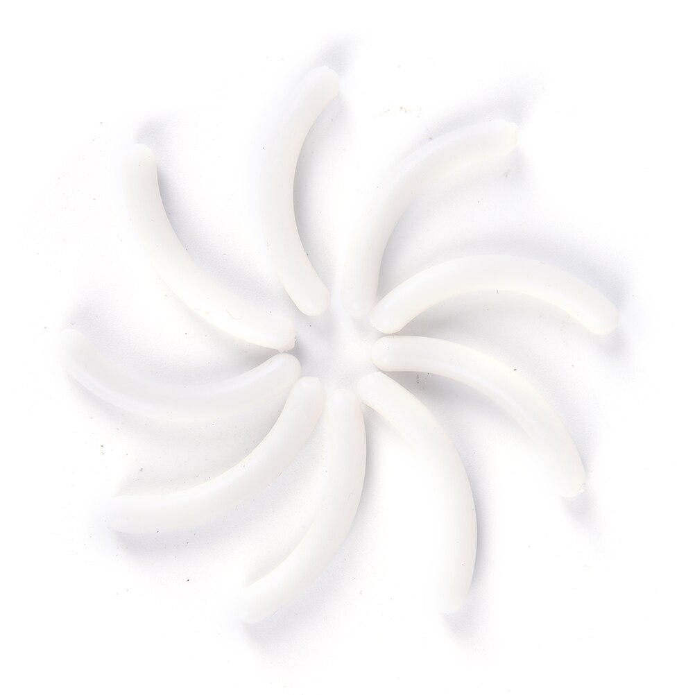 15 stks/set Vervanging Wimperkruller Wimperkruller Refill Rubber Pads Plastic Beauty Tool Make Up Vervanging: WHITE