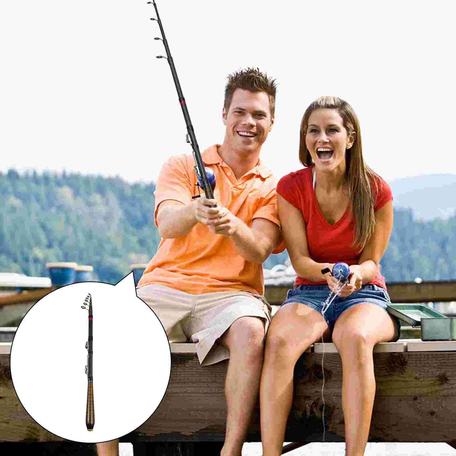 1pc Lightweight Fishing Rod Portable Fishing Rod Metal Rod Fishing Rod for Fishing Outdoor