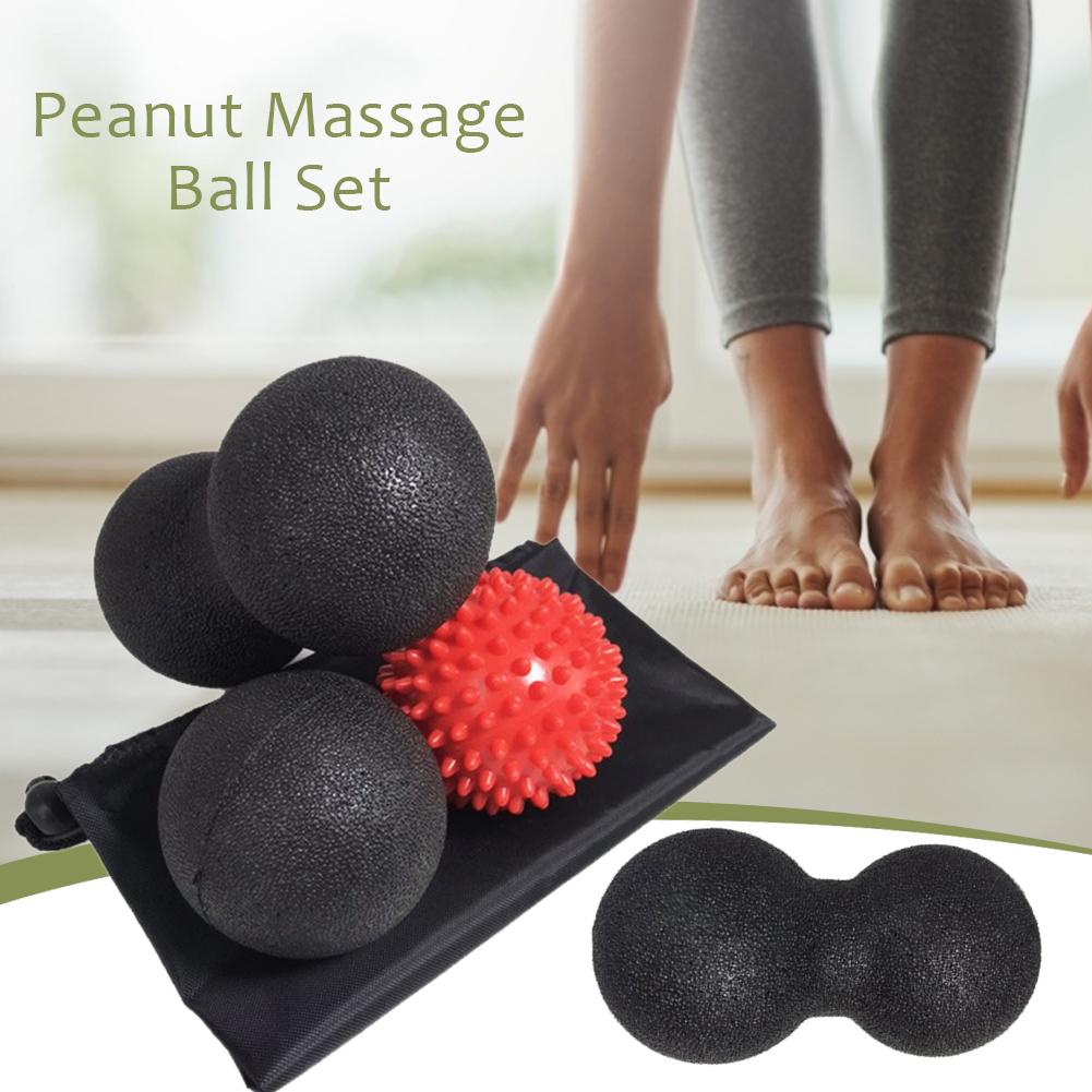 1Set Pinda Massage Bal Body Fascia Ontspanning Yoga Oefening Verlichten Fitness Ballen Hoge Dichtheid Lichtgewicht Pijn Spier Verlichten: Default Title