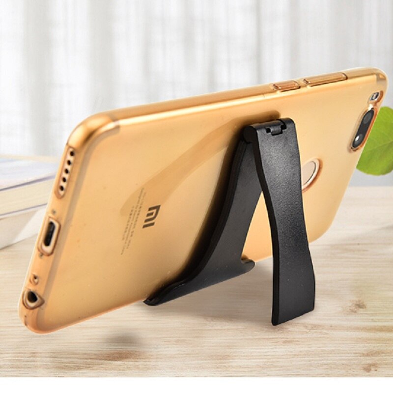 Universal Mini Phone Desk Holder Simple Stand Black: Default Title
