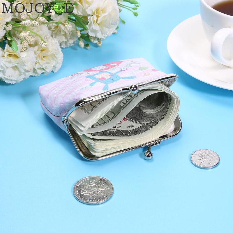 Exclusive Elephant Print Mini Coin Bag Women Coin Purses Cartoon Pattern Cute Small Bag Clutch Zero Wallet