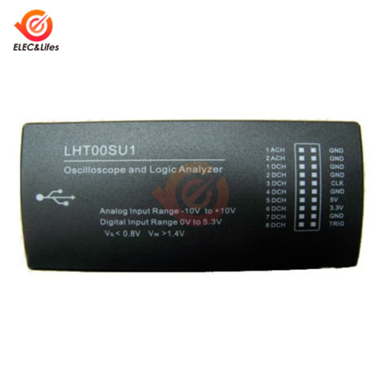 LIXF-osciloscopio Virtual I2C SPI CAN Uart LHT00SU1, analizador lógico, generador de frecuencia, osciloscopios digitales analógicos de señal mixta