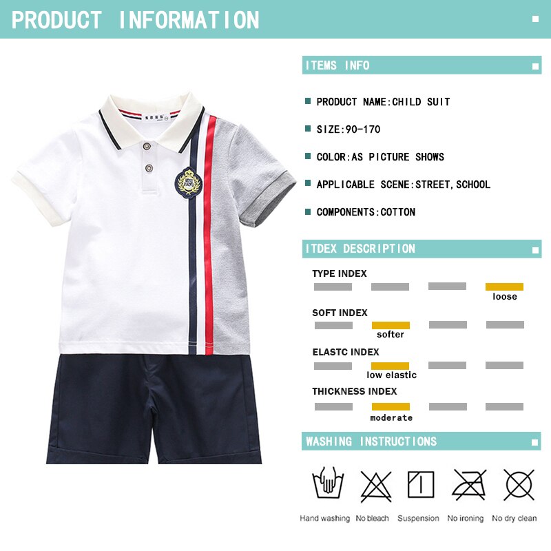 Children School Uniform Kids Student Performance Clothes Matching Outfits Boys /Girl Costumes Set