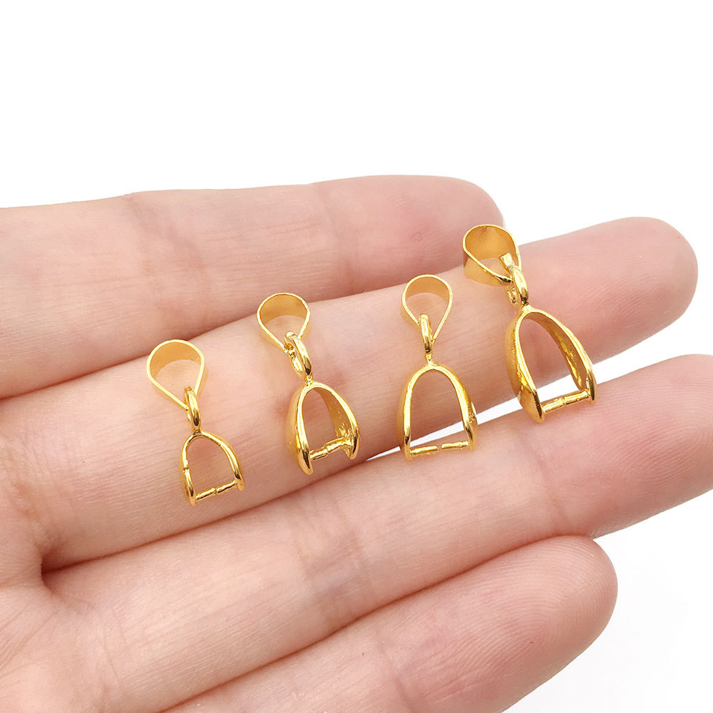 10 pièces pendentif Clip fermoir graines de Melon boucle pendentif connecteur cuivre breloque Bail perles pour résultats de bijoux bijoux à bricoler soi-même composant