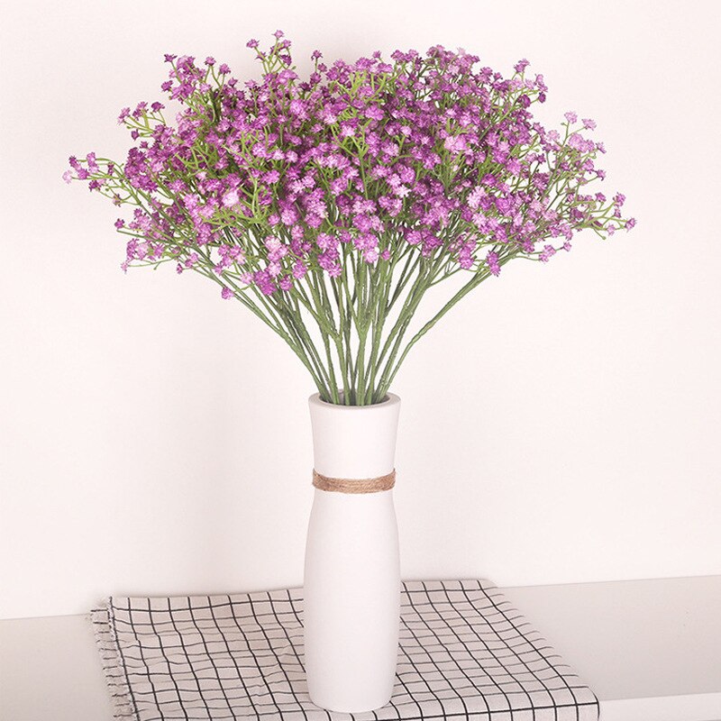 1 stk/simuleringsblomst gypsophila liten enkeltblomst hjemmedekorasjon simuleringsbukett brudebukett gypsophila: 1