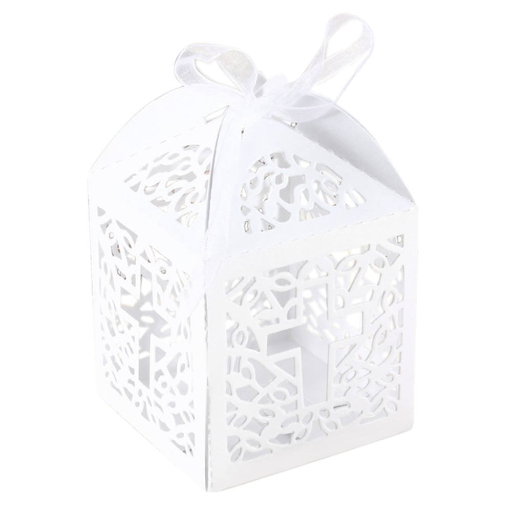 10Pc Cross Dozen Snoep Angel Box Voor Baby Shower Doop Verjaardag Eerste Communie Doop Party Favor Bag 5x5x8cm