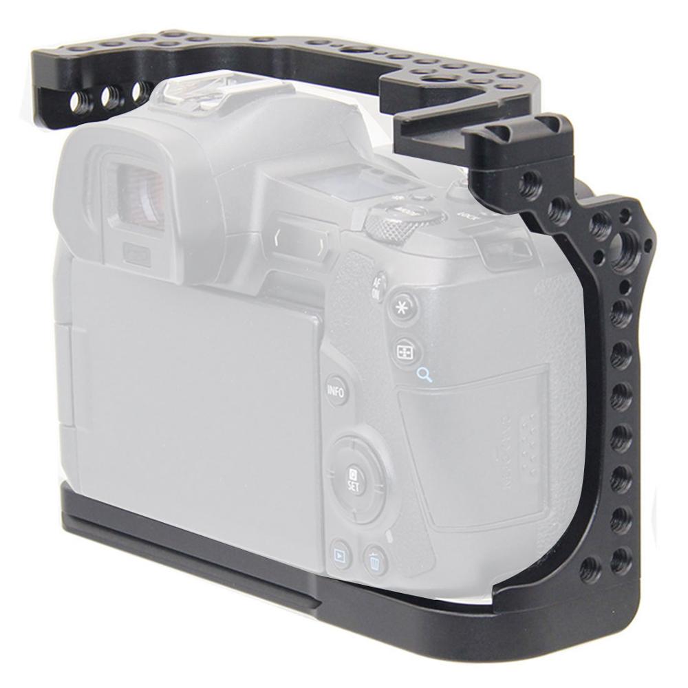 Kamerabur videofilm film rig stabilisator til canon eos r fuldramme ildc kamera + kold skoholder til magisk arm video lys