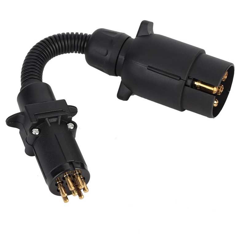 Plate Alternator Truck Generator 7-Pin AU to EU Plug Car Trailer Plugs Socket Adapter Converter Caravan Towbar Towing