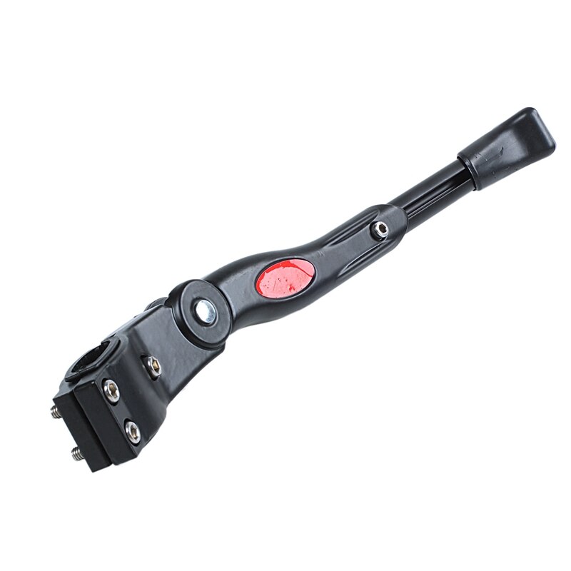 Verstelbare fietsstandaard zijstandaard kit mtb racefiets mountainbike fietsen - zwart