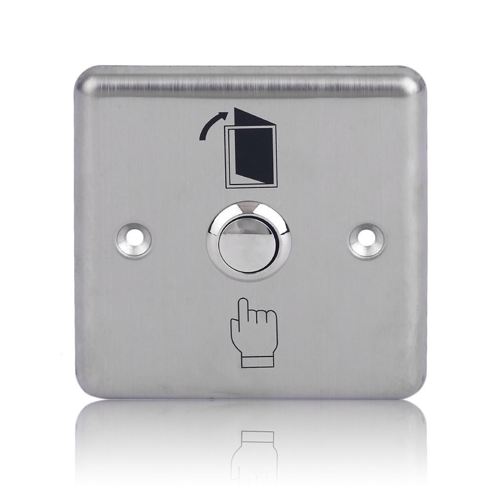 K14 Stainless Steel Wireless Switch Touch Panel Door Exit Push Home Release Button Access Control Gate Opener Doorbell