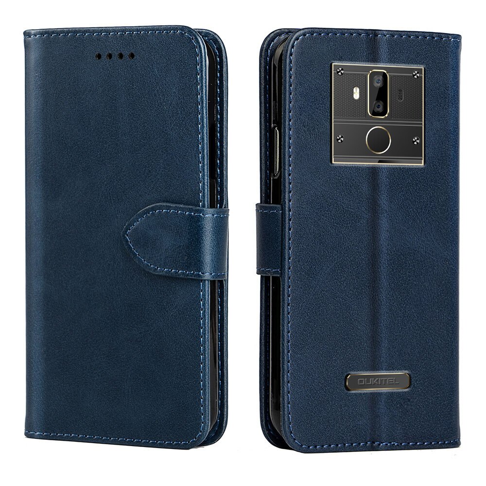 SRHE Cover For Oukitel K7 Case Flip Leather Luxury Silicone Magnet Wallet On Case For Oukitel K7 Cover Cases Capa: Blue